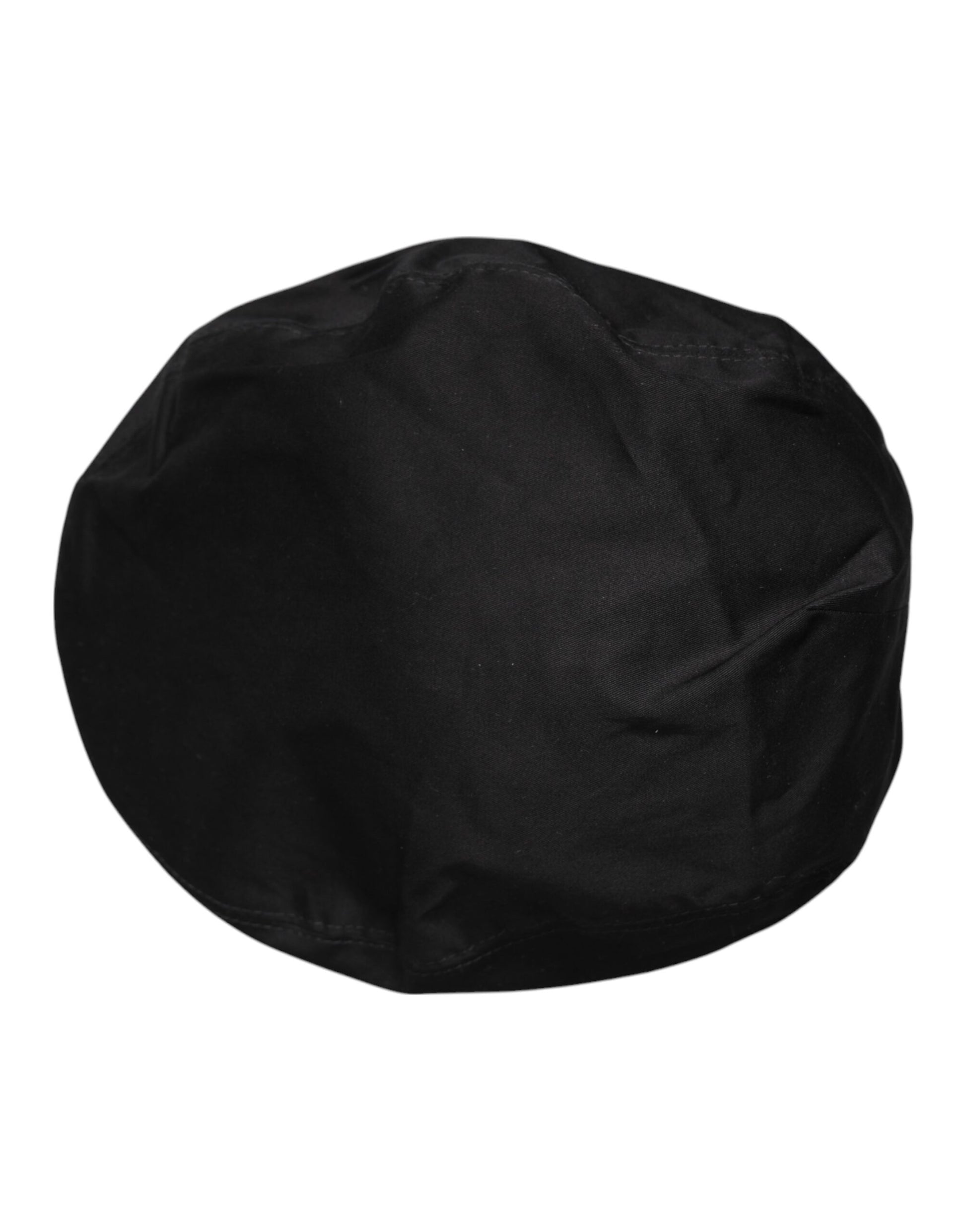 Casquette Gavroche Noire en Coton Dolce & Gabbana