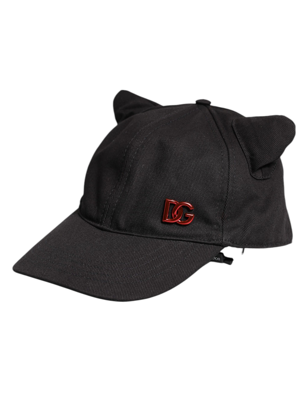 Casquette de baseball Dolce & Gabbana en coton noir à six panneaux avec écusson logo
