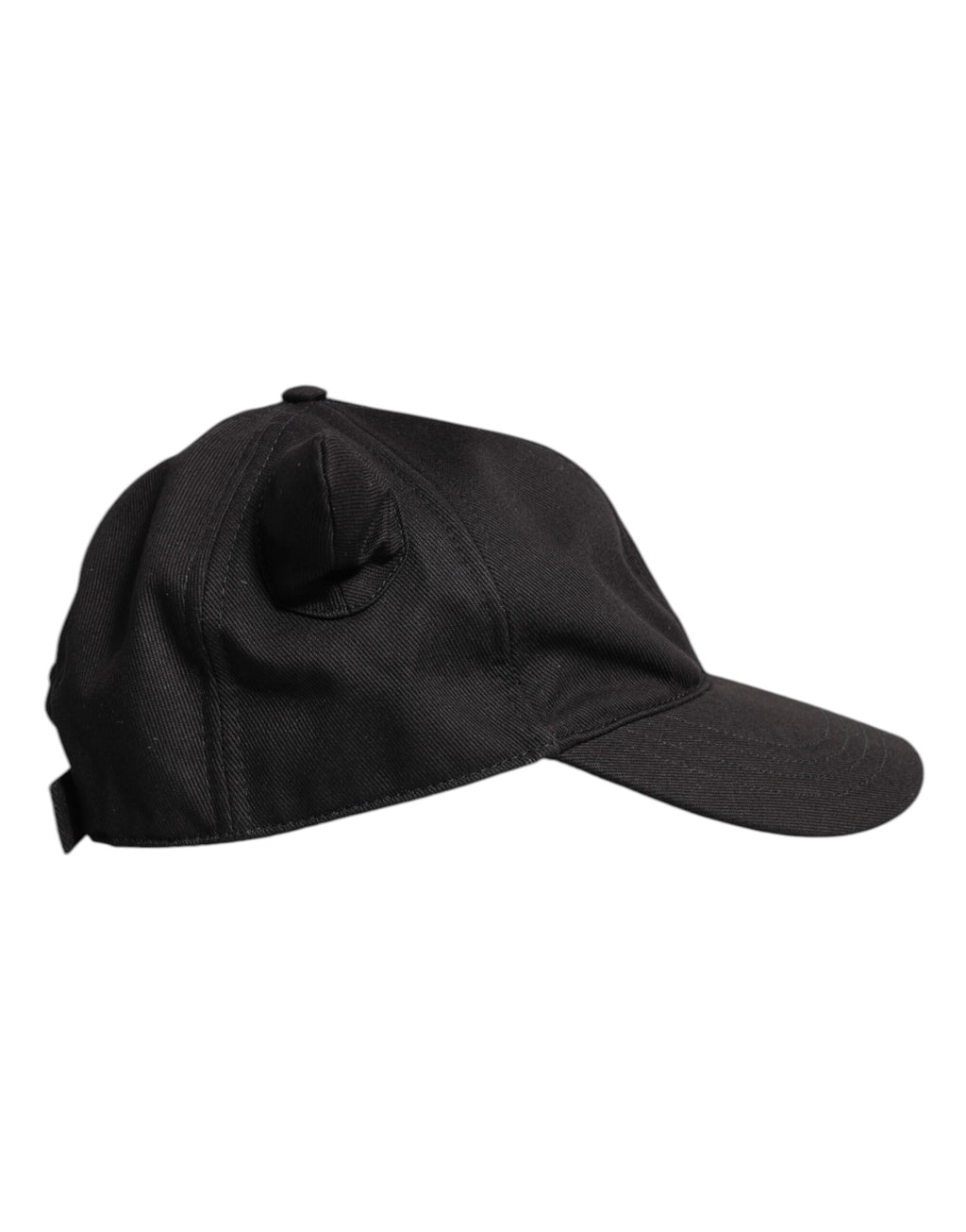 Casquette de baseball Dolce & Gabbana en coton noir à six panneaux avec écusson logo