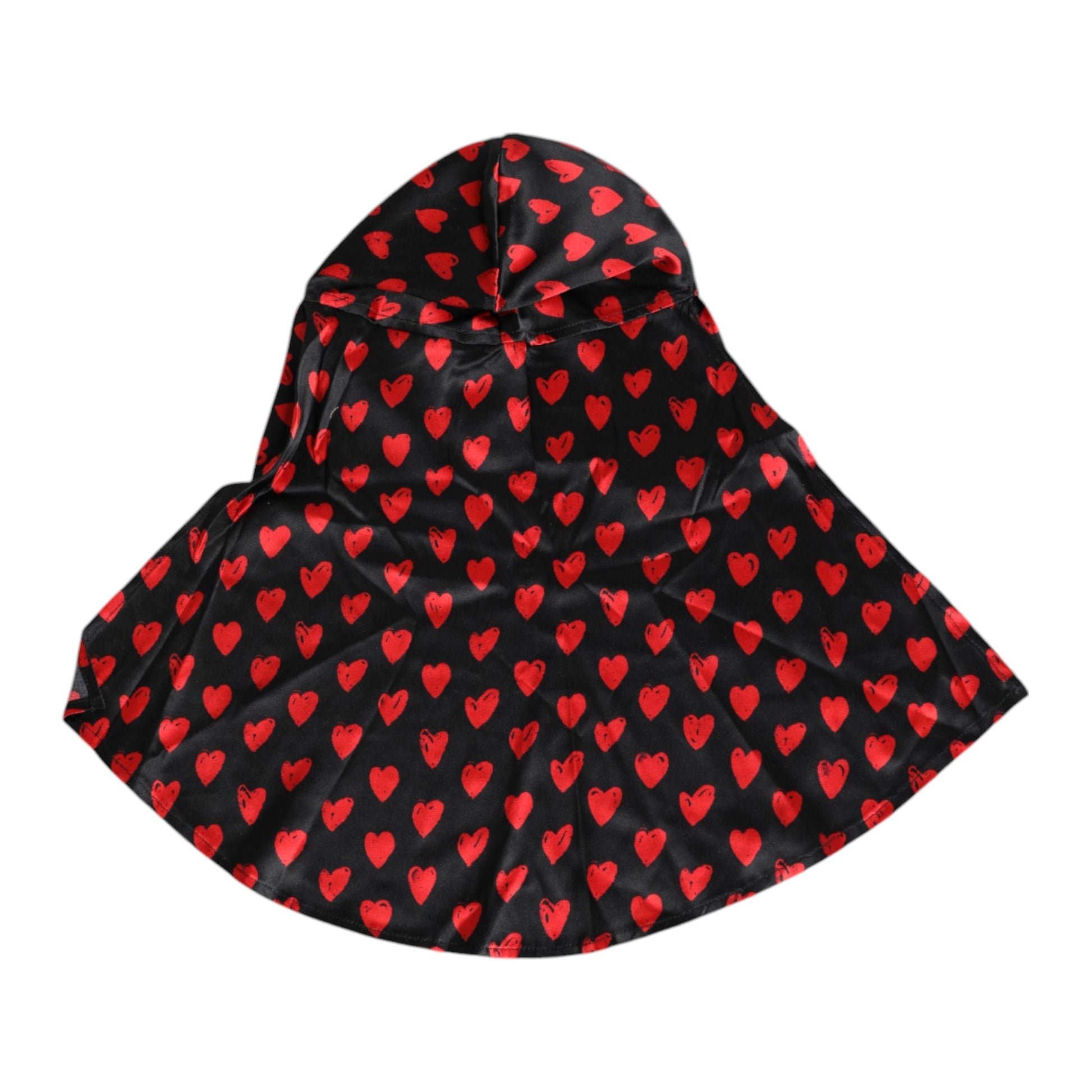 Chapeau Dolce & Gabbana en polyester noir à cœurs rouges
