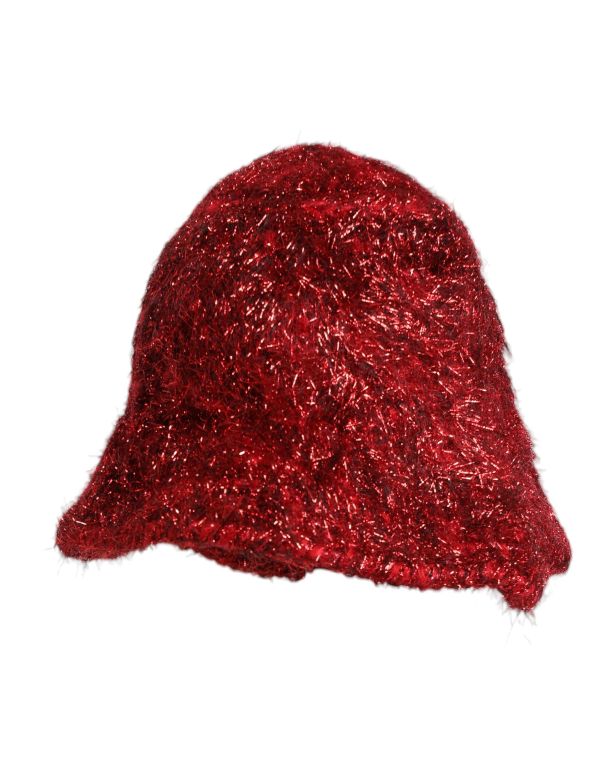 Chapeau Bob Dolce & Gabbana Rouge en Viscose Tinsel à Bord Large