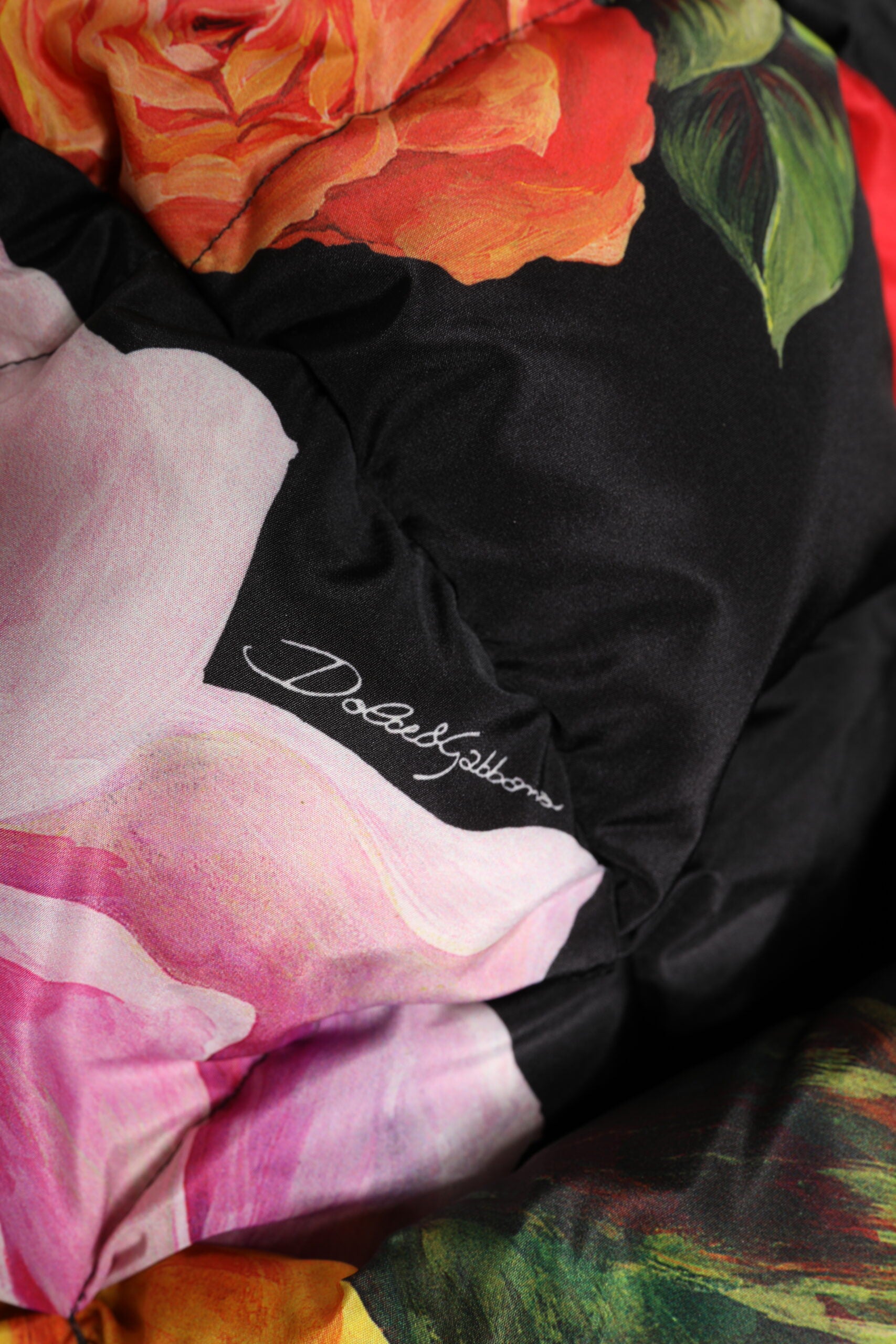 Chapeau turban Dolce & Gabbana noir à imprimé floral