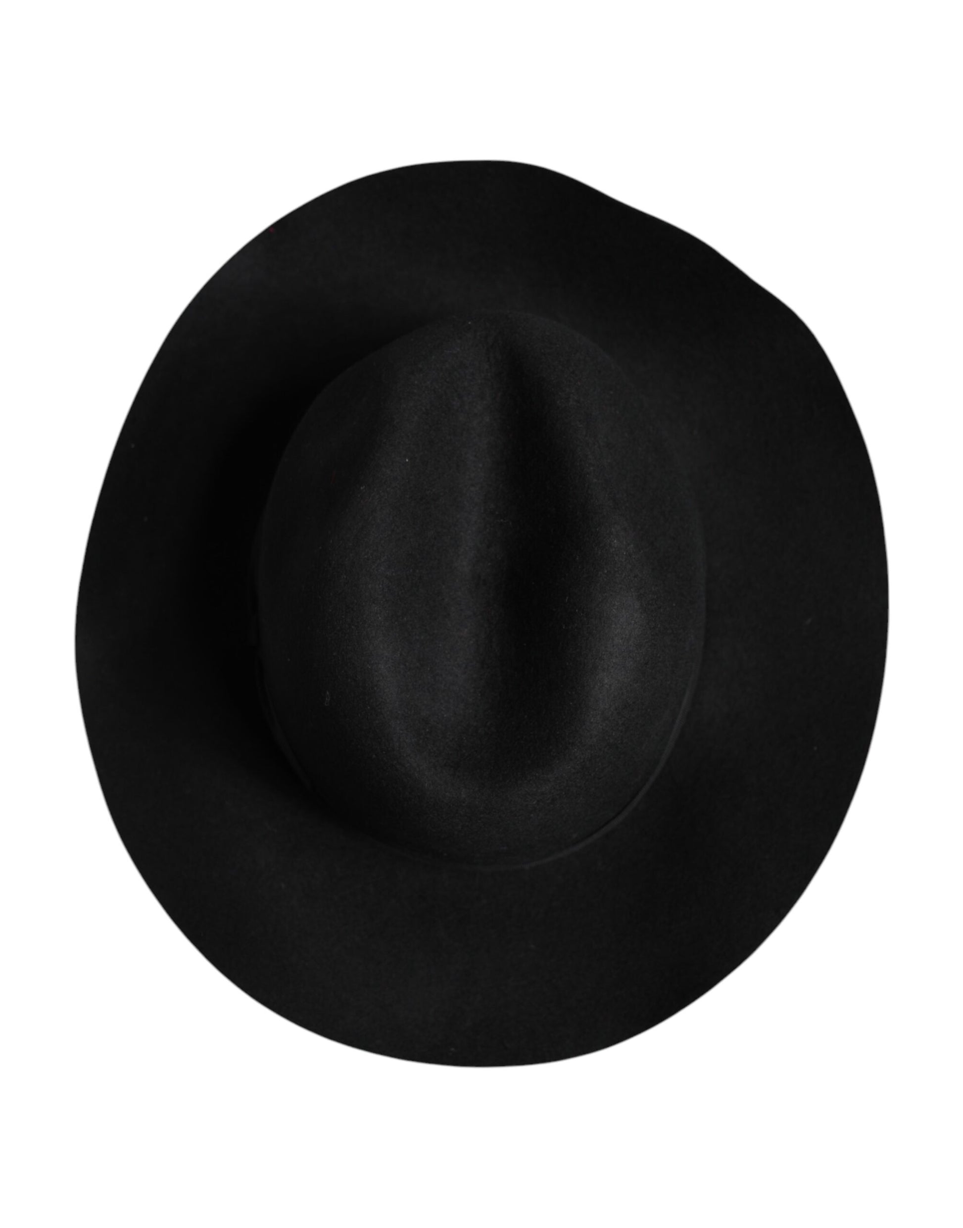 Chapeau Fedora Trilby noir à larges bords Dolce & Gabbana
