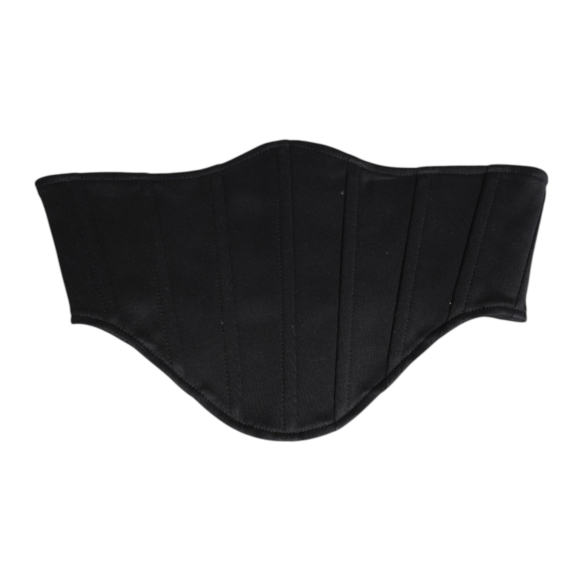 Ceinture de smoking en coton noir Dolce & Gabbana avec plis (cummerbund)
