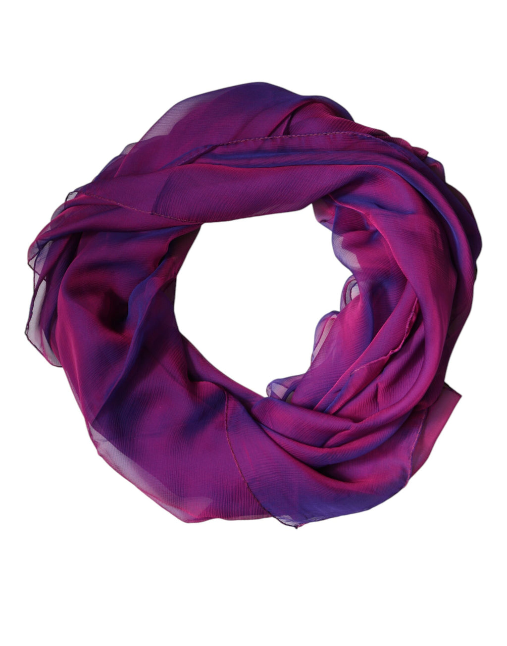 Foulard Écharpe Rectangle en Soie Violette Dolce & Gabbana