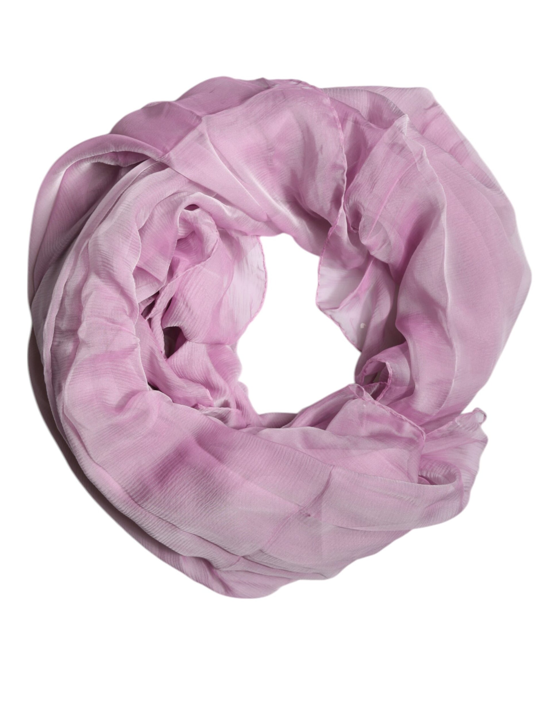 Foulard Écharpe Wrap Rectangle en Soie Rose Dolce & Gabbana pour Femme