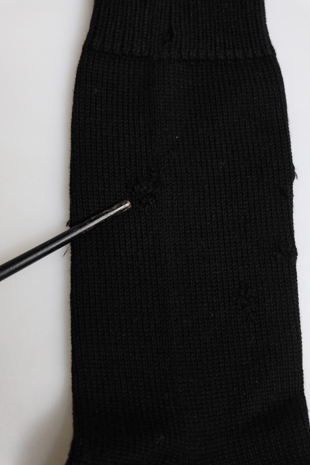 Dolce &amp; Gabbana Schwarze, einfarbige Stretch-Socken für Herren bis zur Wade