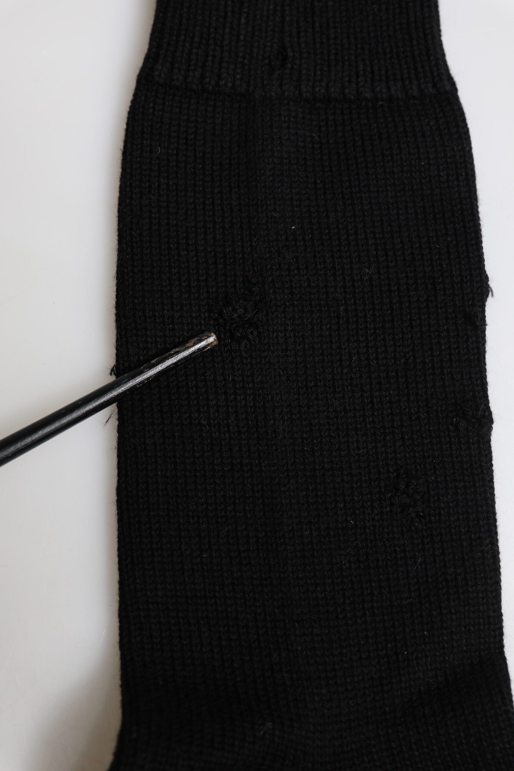 Dolce &amp; Gabbana Schwarze, einfarbige Stretch-Socken für Herren bis zur Wade