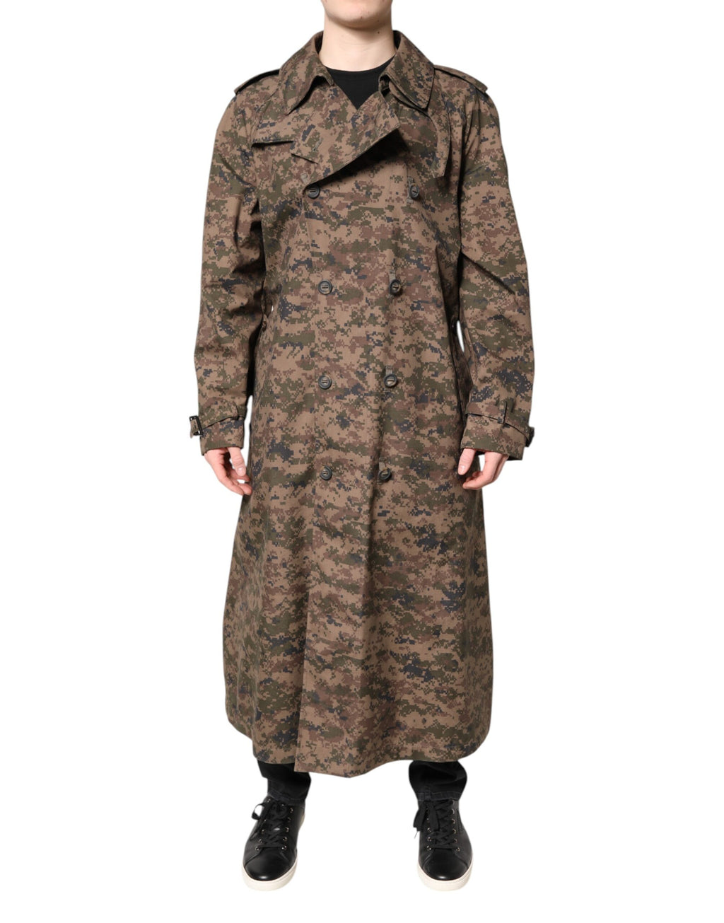 Manteau croisé Dolce & Gabbana multicolore camouflage