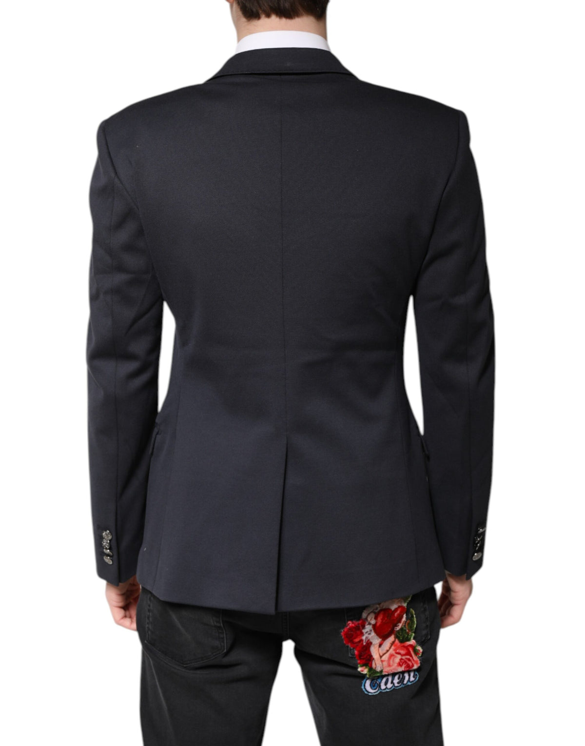 Dolce & Gabbana Dunkelblaues Sakko aus Baumwolle für Herren