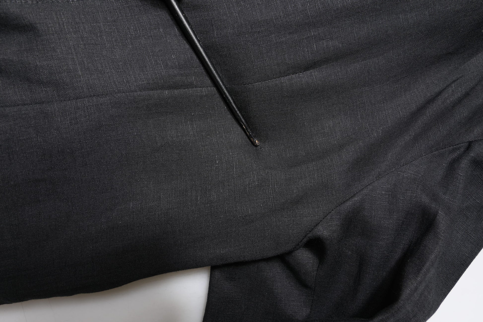 Dolce & Gabbana Black Linen Single Breasted Men Coat Blazer