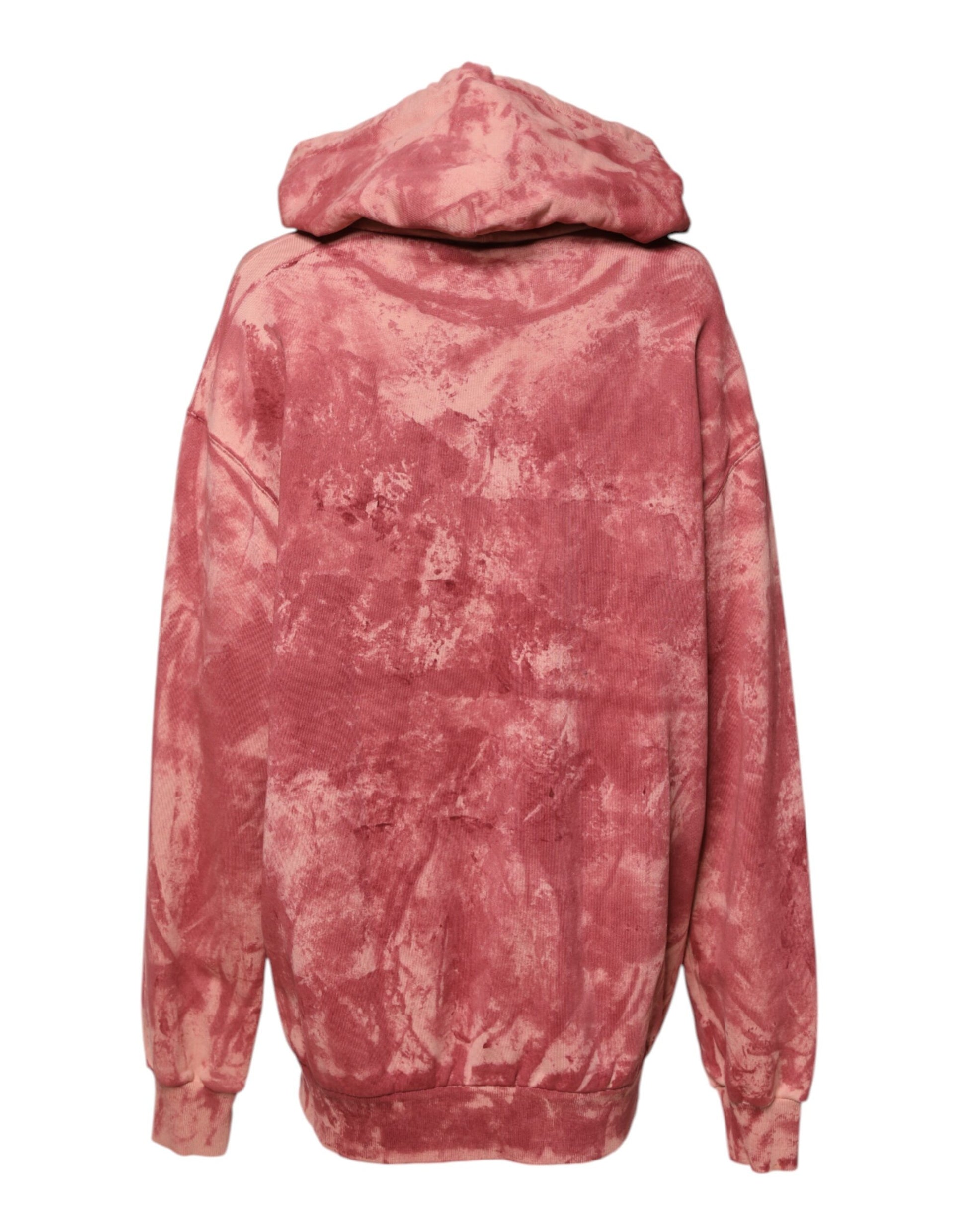 Pull à capuche Dolce & Gabbana rose délavé DG MILANO