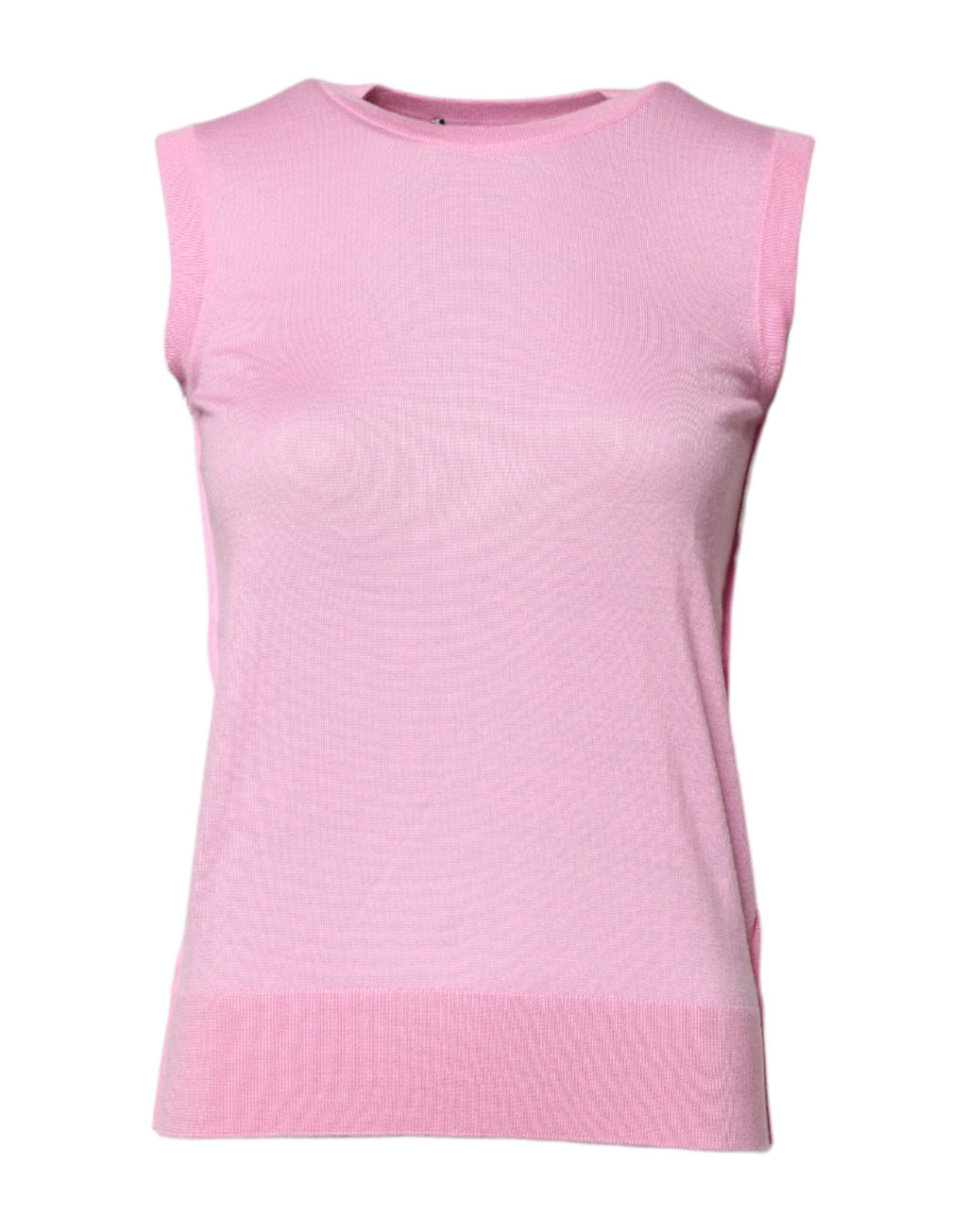 Débardeur sans manches Dolce & Gabbana en cachemire rose à col rond