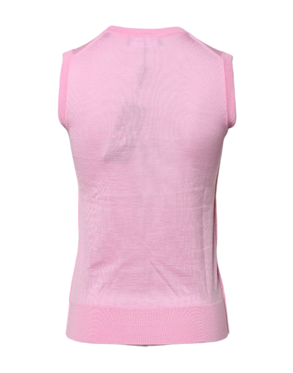 Débardeur sans manches Dolce & Gabbana en cachemire rose à col rond