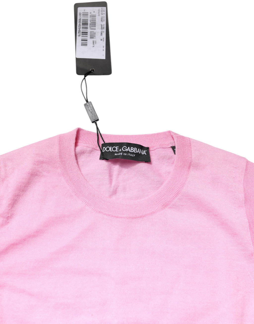 Débardeur sans manches Dolce & Gabbana en cachemire rose à col rond