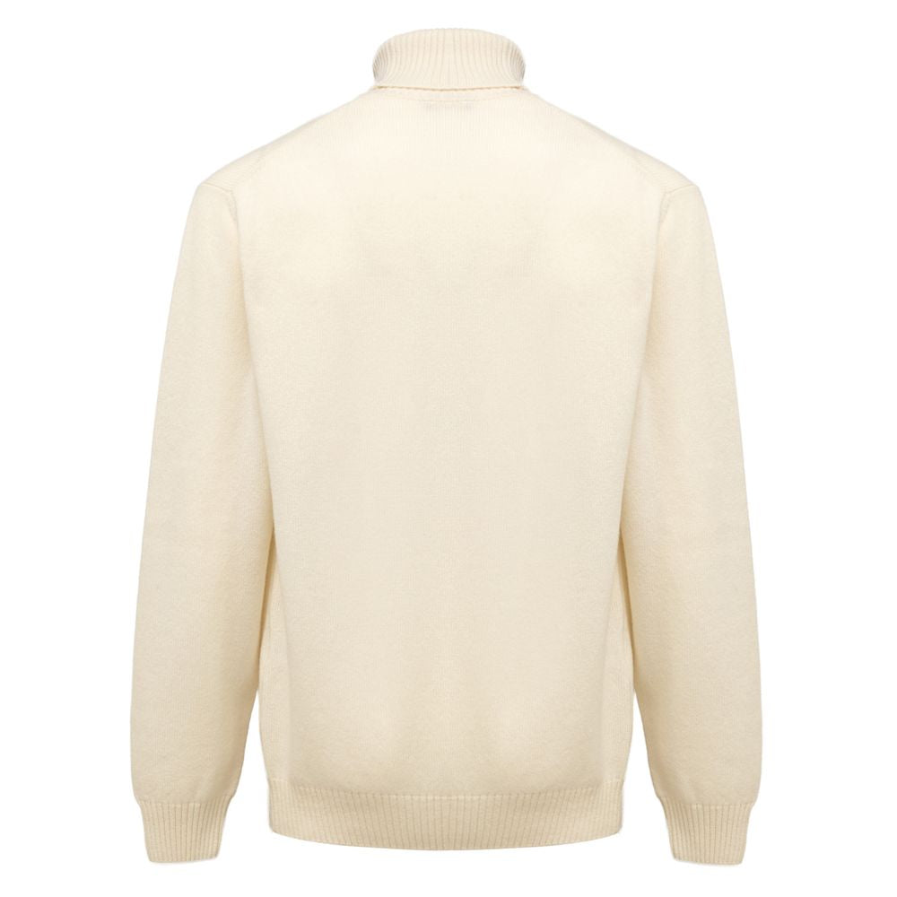 Cruciani Rollkragenpullover aus weißem Kaschmir