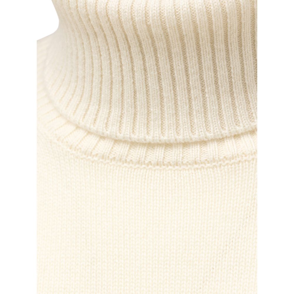Cruciani Rollkragenpullover aus weißem Kaschmir