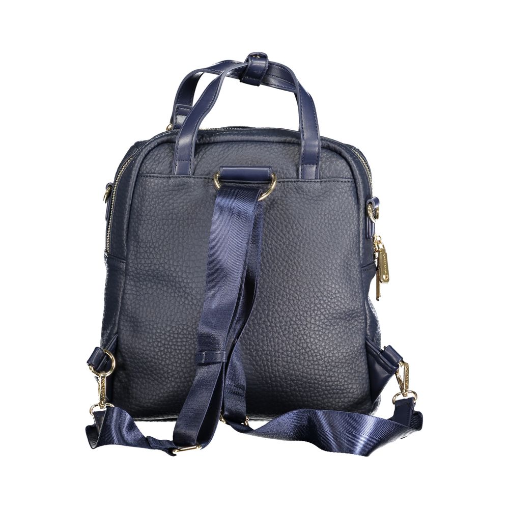 Mario Valentino Blauer Polyethylen-Rucksack für Damen
