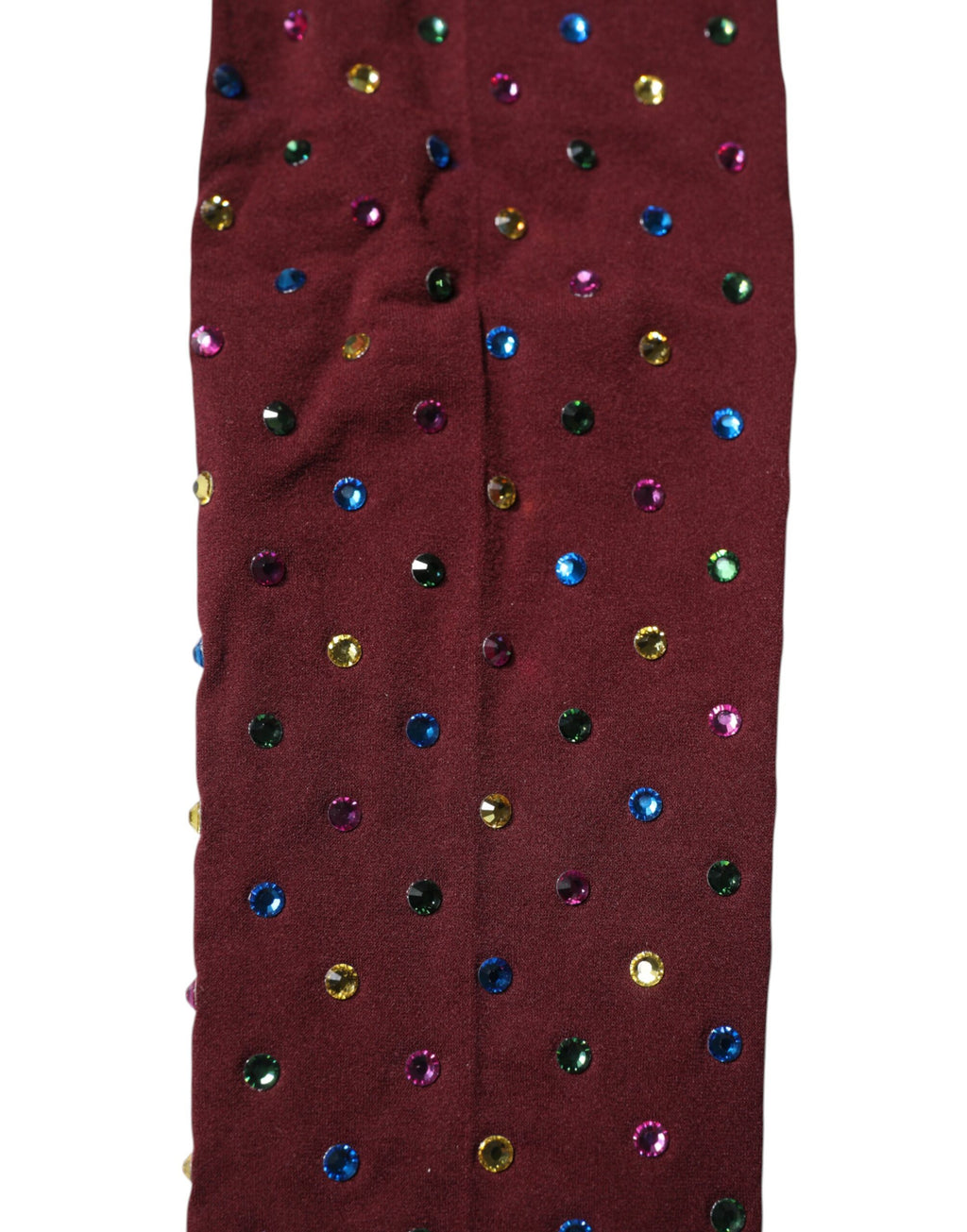 Collant Dolce & Gabbana en nylon marron avec cristaux
