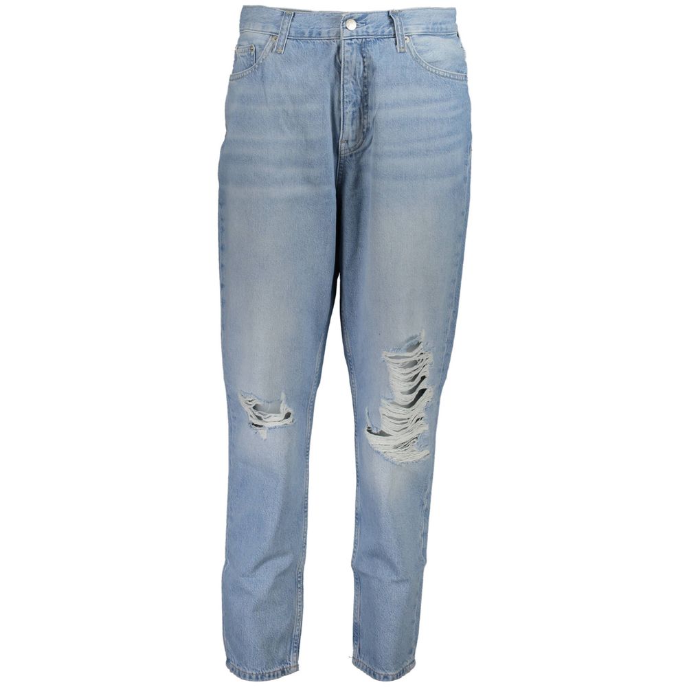 Calvin Klein Jean Femme Coton Azzurro