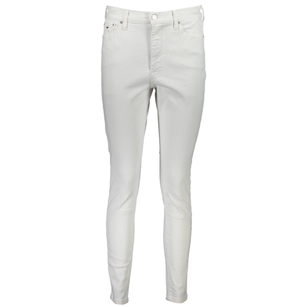 Jeans Tommy Hilfiger Bianco en Coton pour Femme