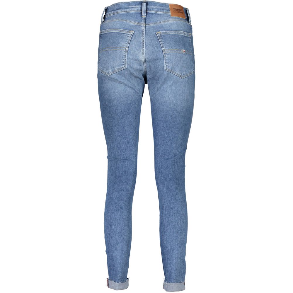 Jean skinny Tommy Hilfiger Azzurro en coton pour femme