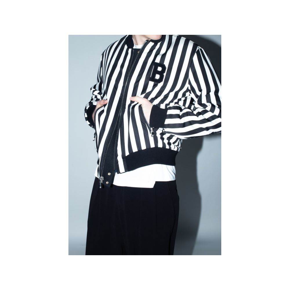 Balmain Schwarze Polyamidjacke