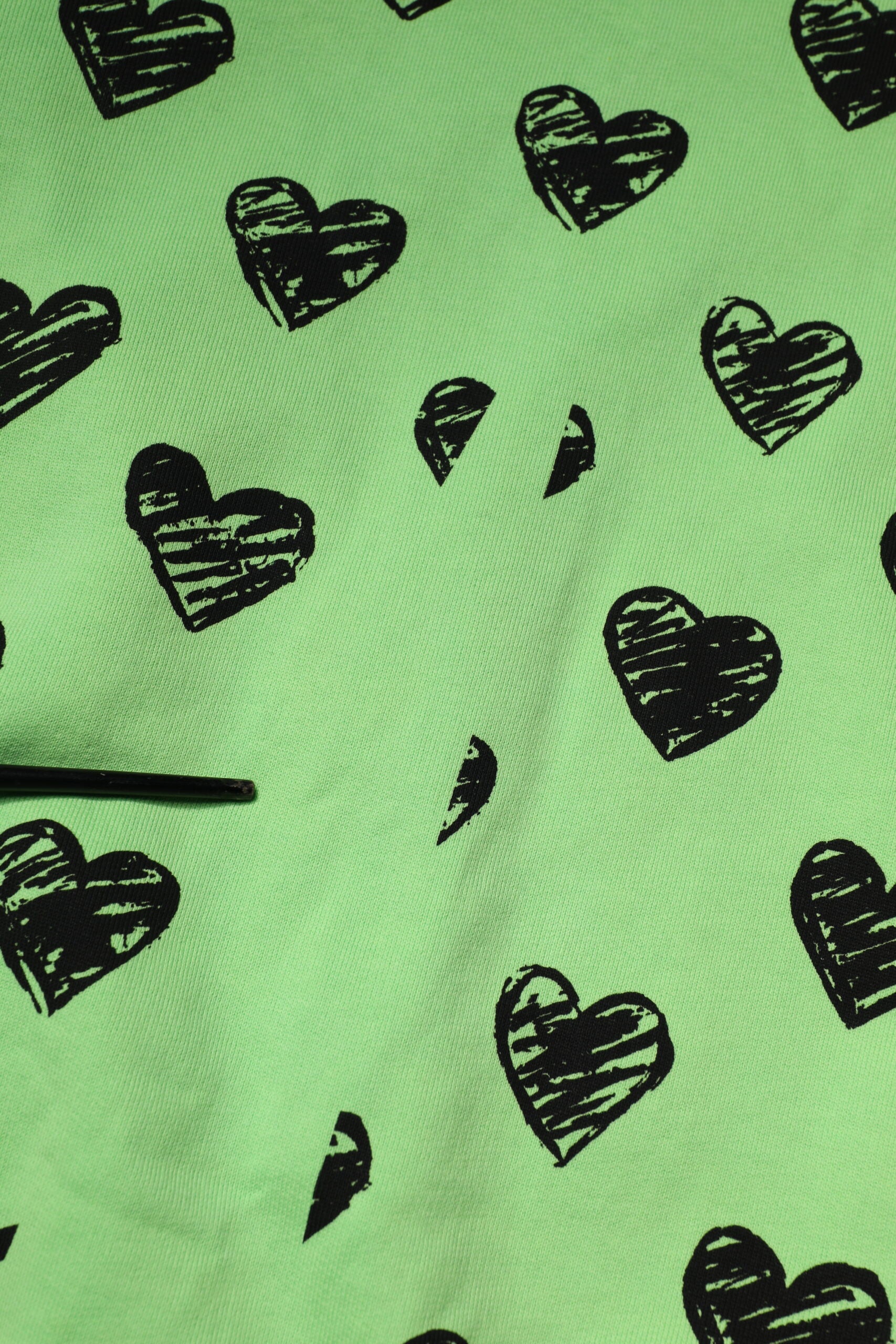 Pull Dolce & Gabbana col rond à imprimé cœurs verts