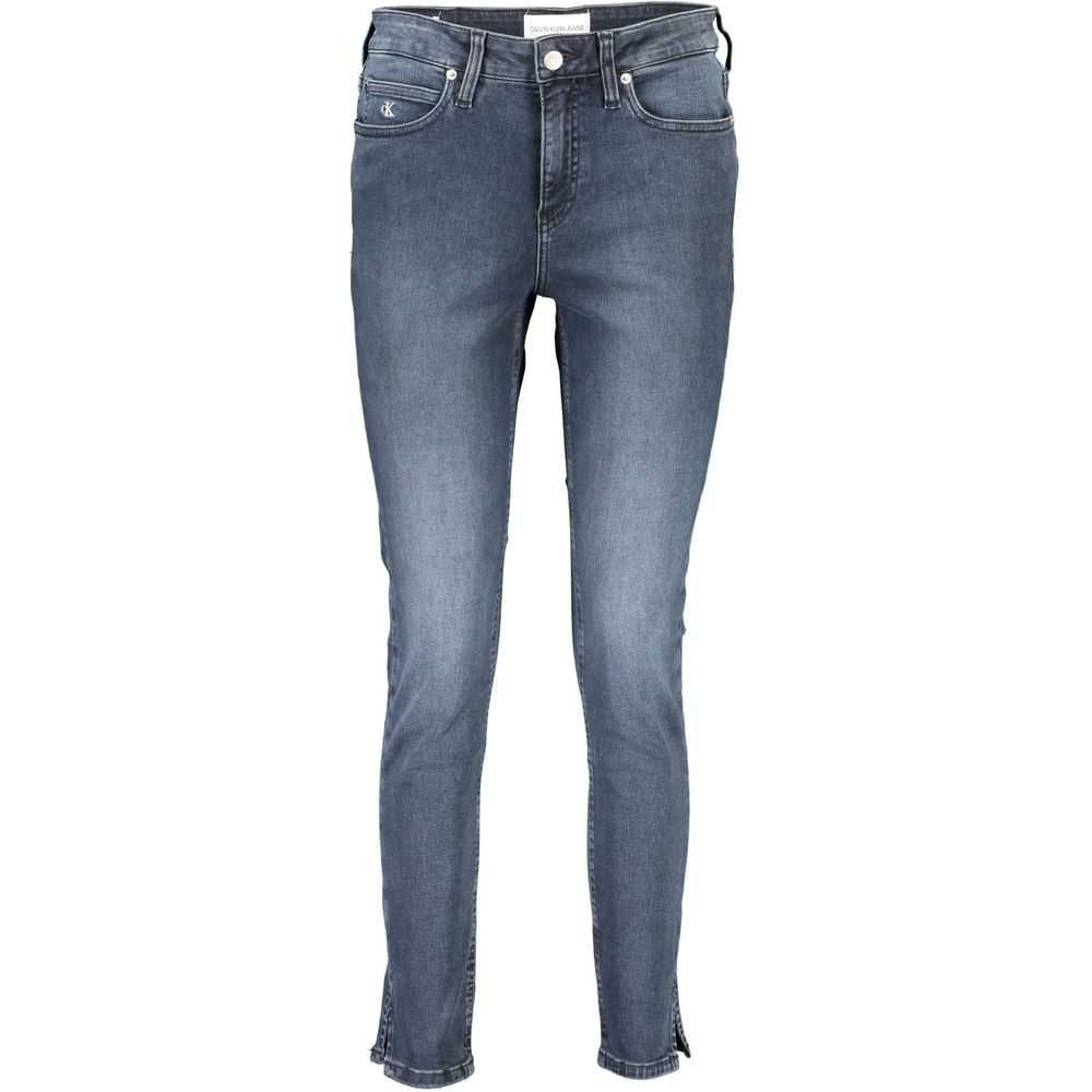 Jean skinny femme Calvin Klein en coton bleu