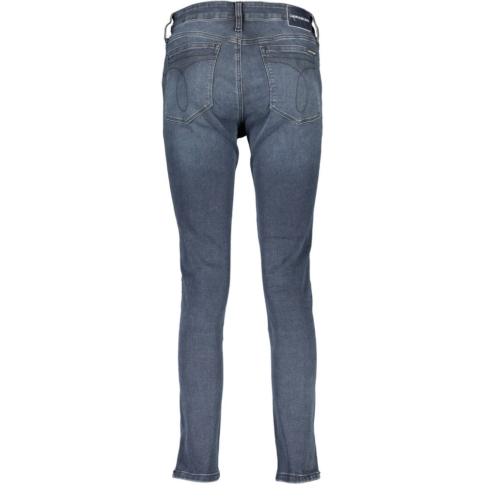 Jean skinny femme Calvin Klein en coton bleu