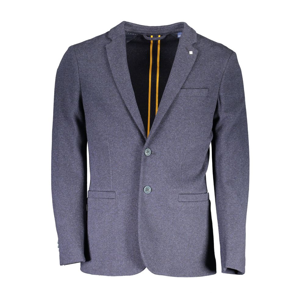 Veste de blazer Gant en coton bleu