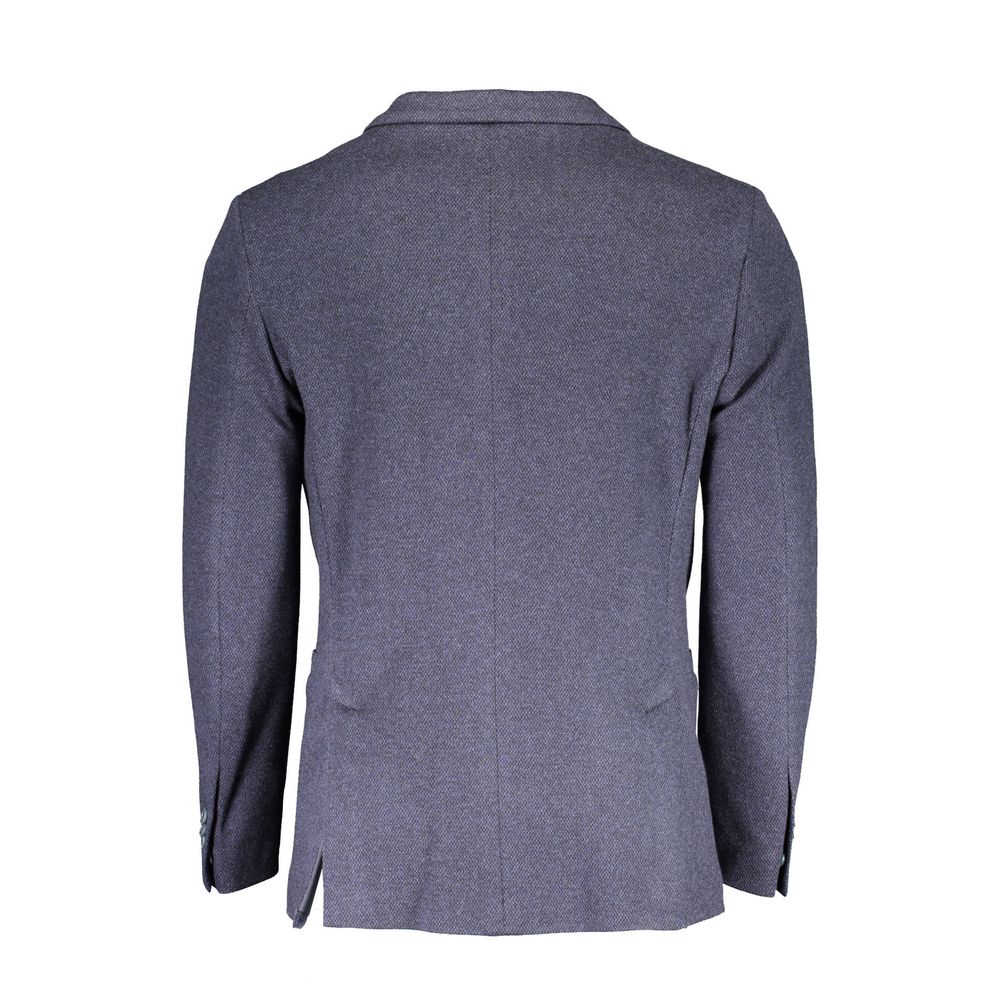 Veste de blazer Gant en coton bleu