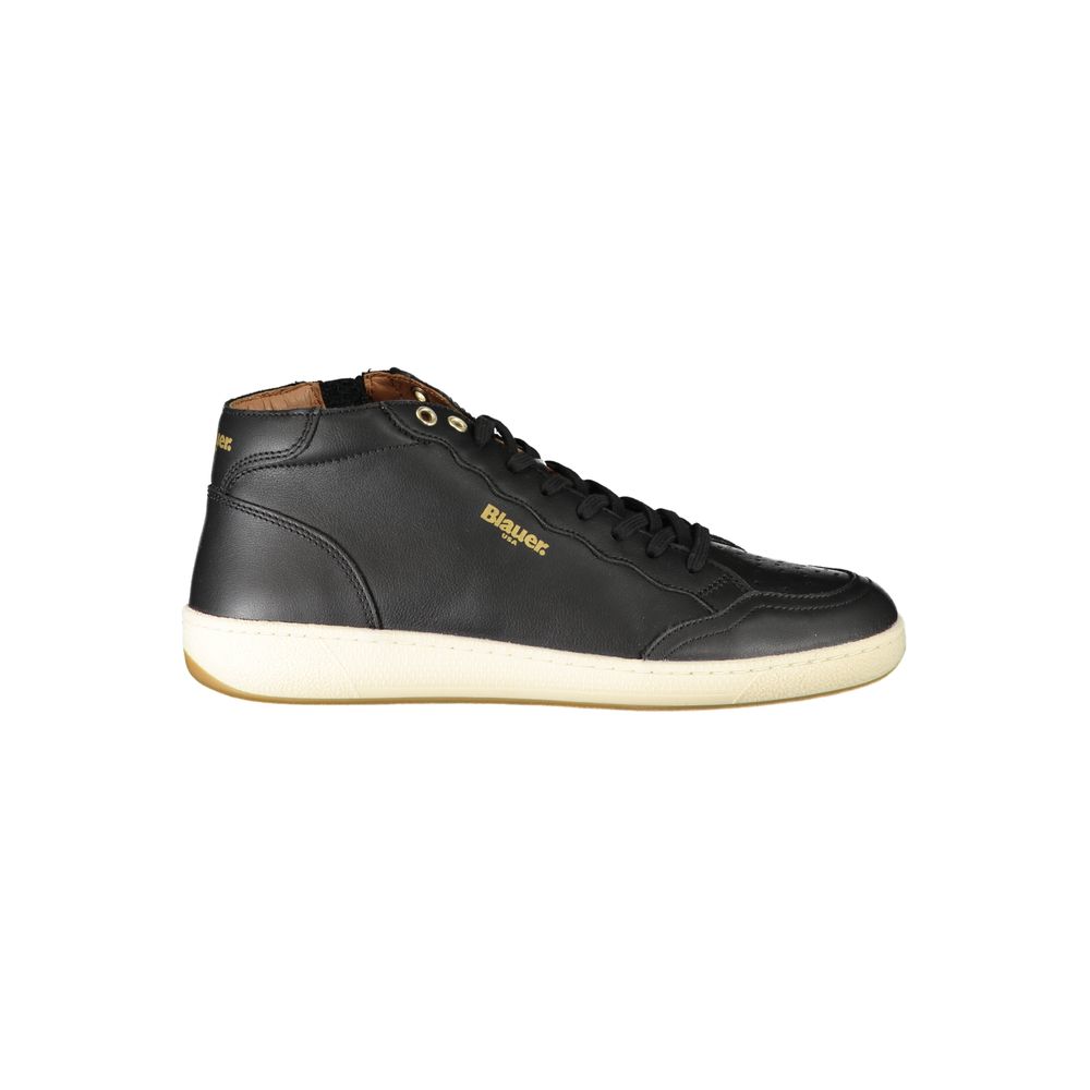 Blauer schwarzer Polyester-Sneaker