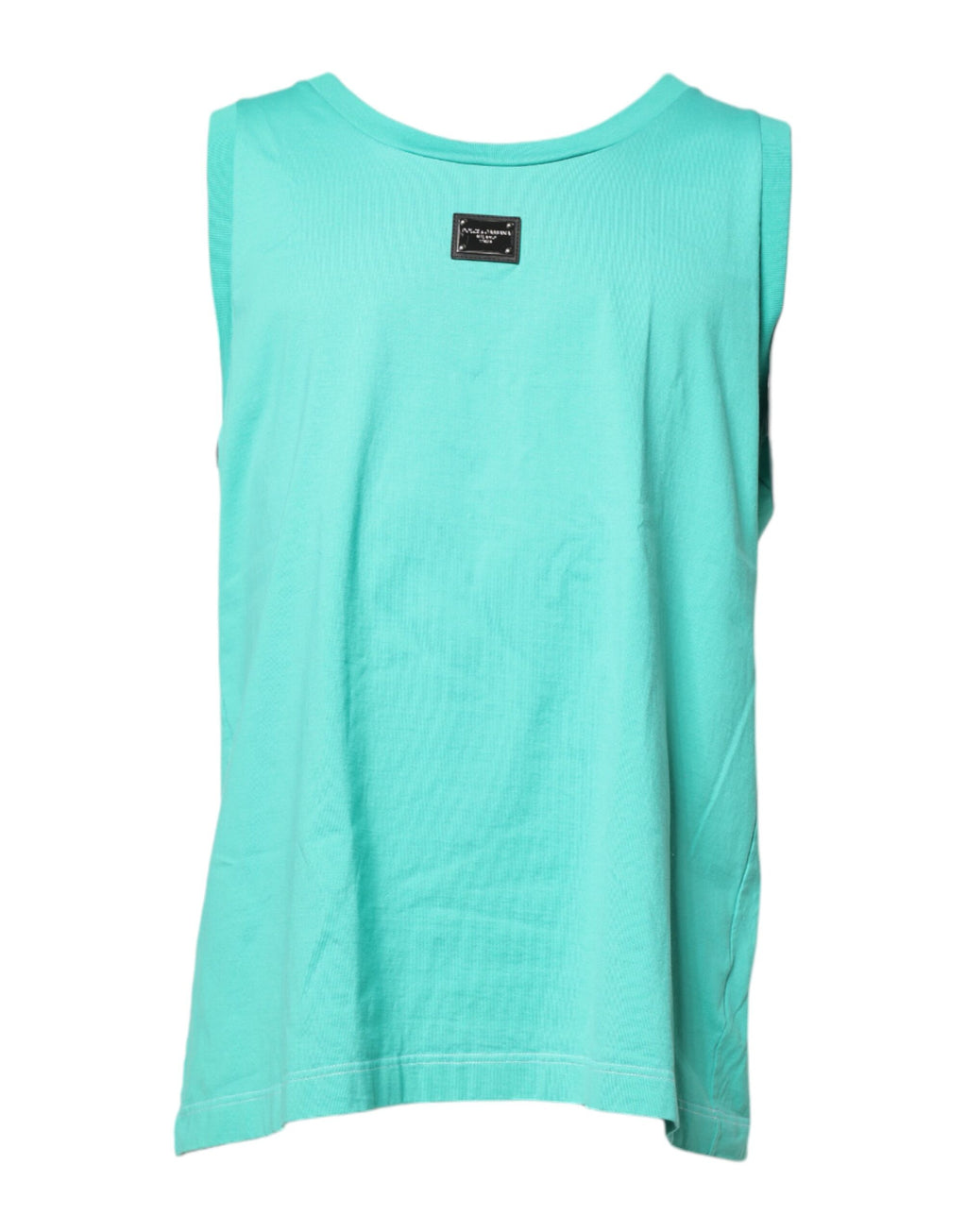 T-shirt Dolce & Gabbana vert sans manches à logo col rond