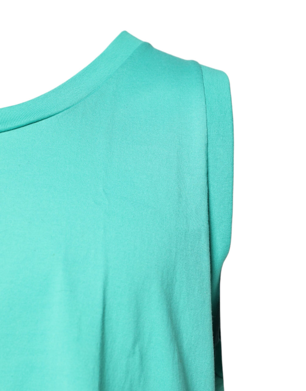 T-shirt Dolce & Gabbana vert sans manches à logo col rond