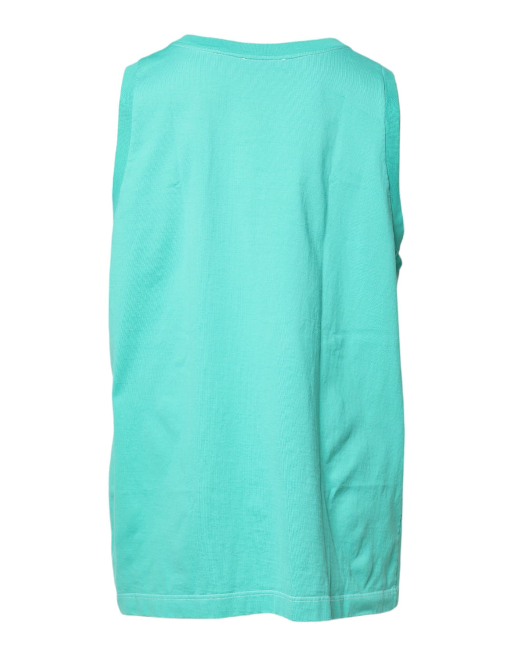 T-shirt Dolce & Gabbana vert sans manches à logo col rond