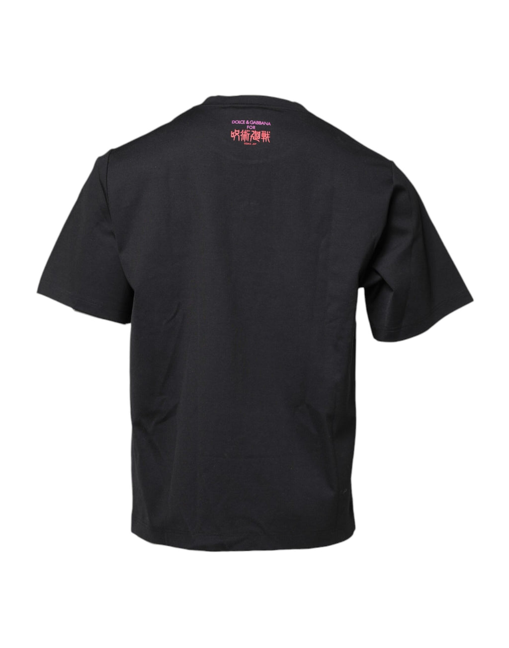 T-shirt Dolce & Gabbana noir en coton à col rond et imprimé graphique