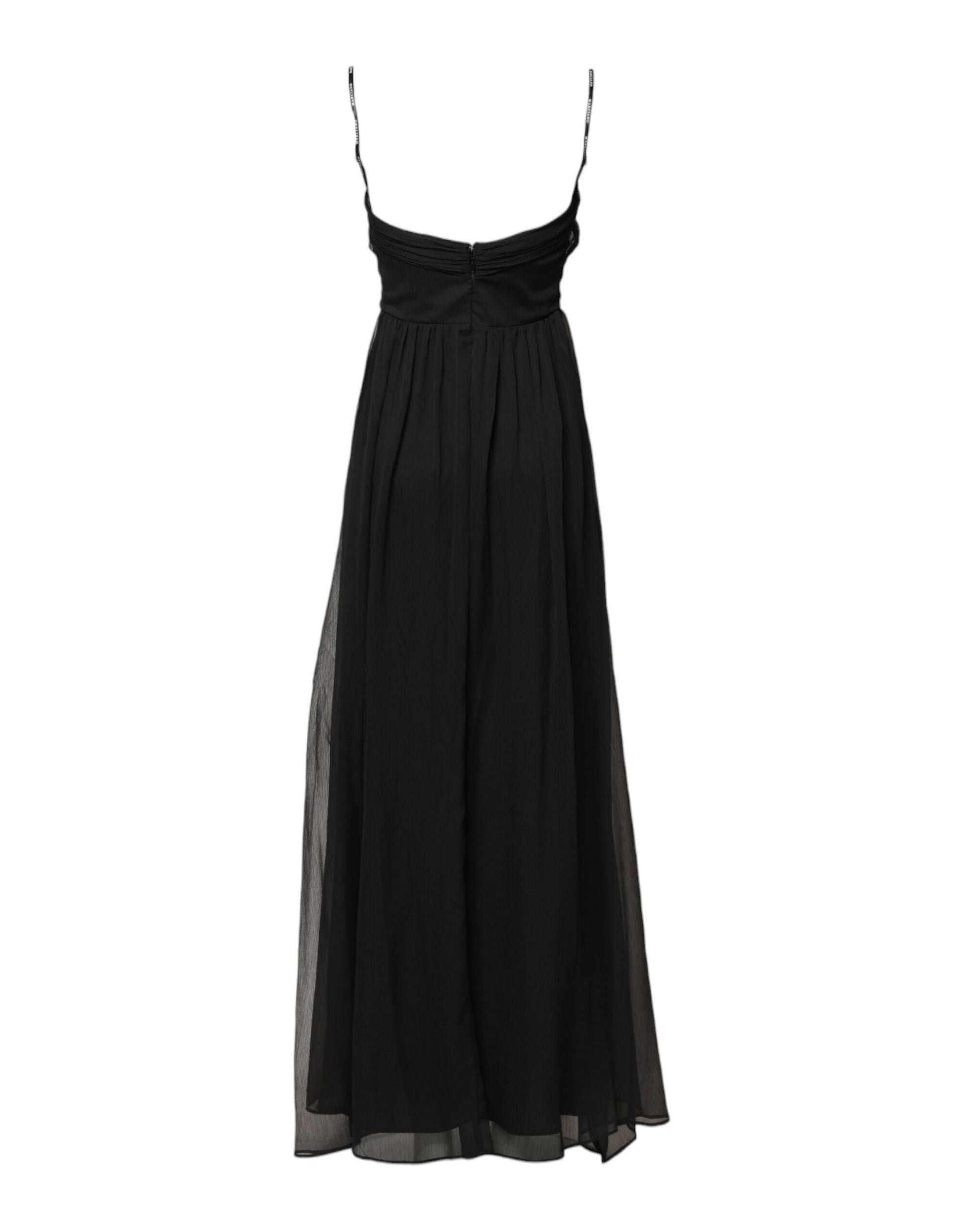 Robe longue sans manches en tulle noir avec perles Marciano by Guess