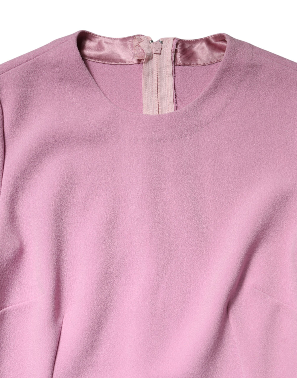 Mini-robe fourreau Dolce & Gabbana en polyester rose à manches longues