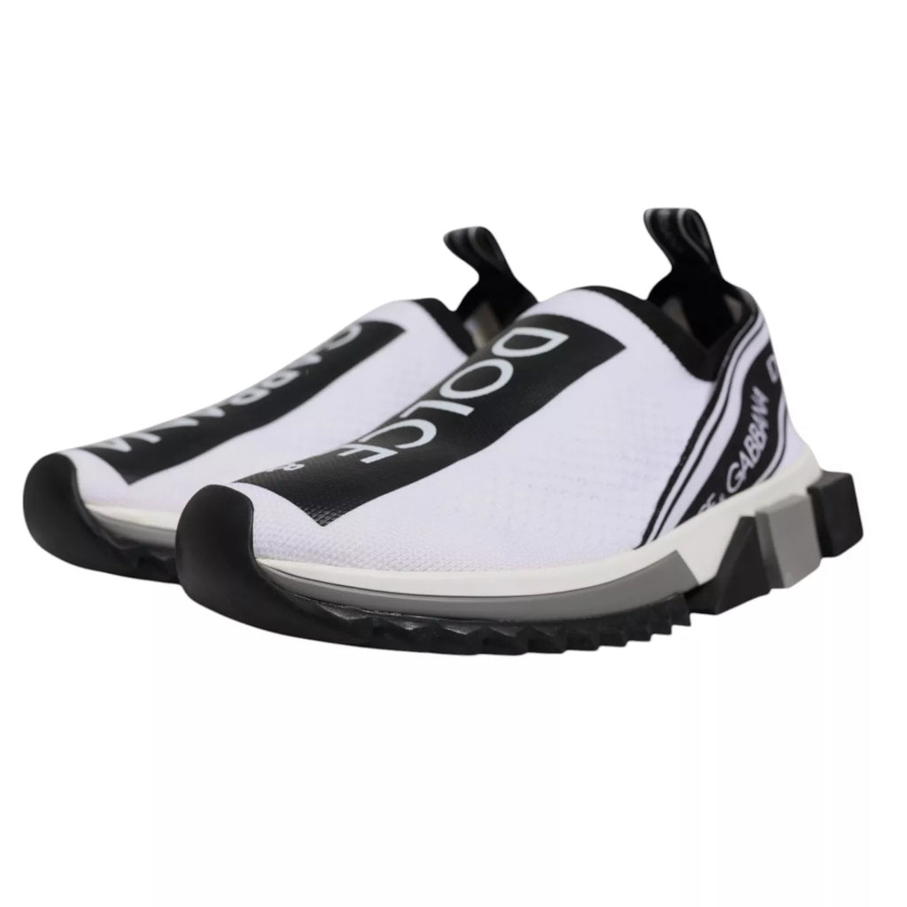 Chaussures de sport à enfiler Dolce & Gabbana Sorrento blanc noir