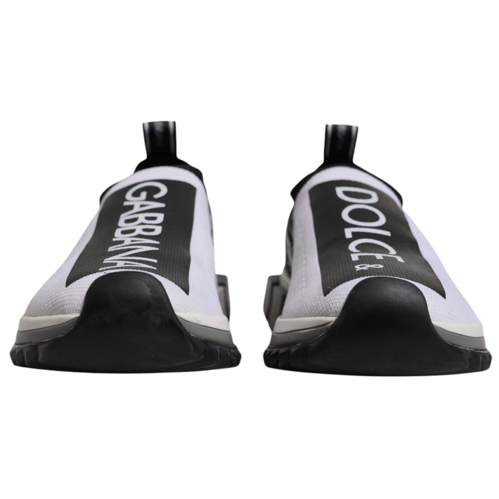 Chaussures de sport à enfiler Dolce & Gabbana Sorrento blanc noir