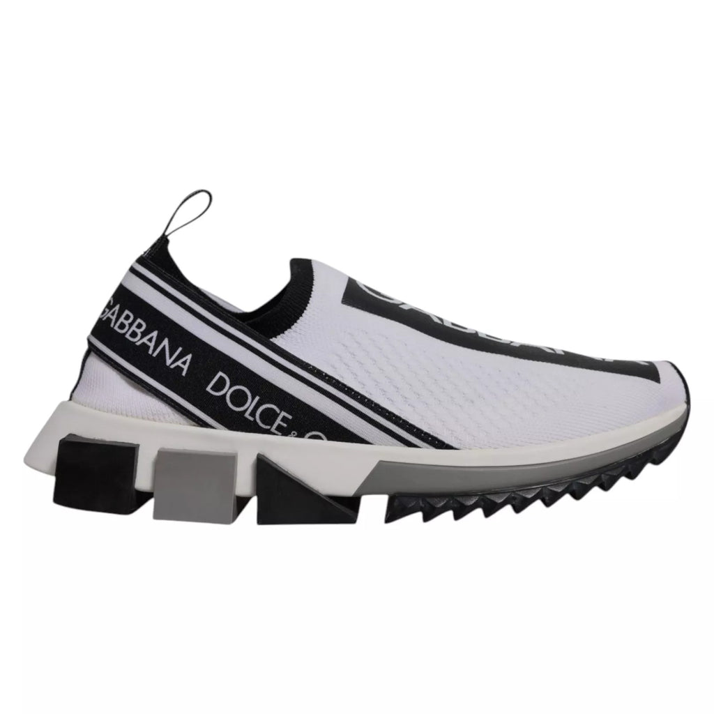 Chaussures de sport à enfiler Dolce & Gabbana Sorrento blanc noir
