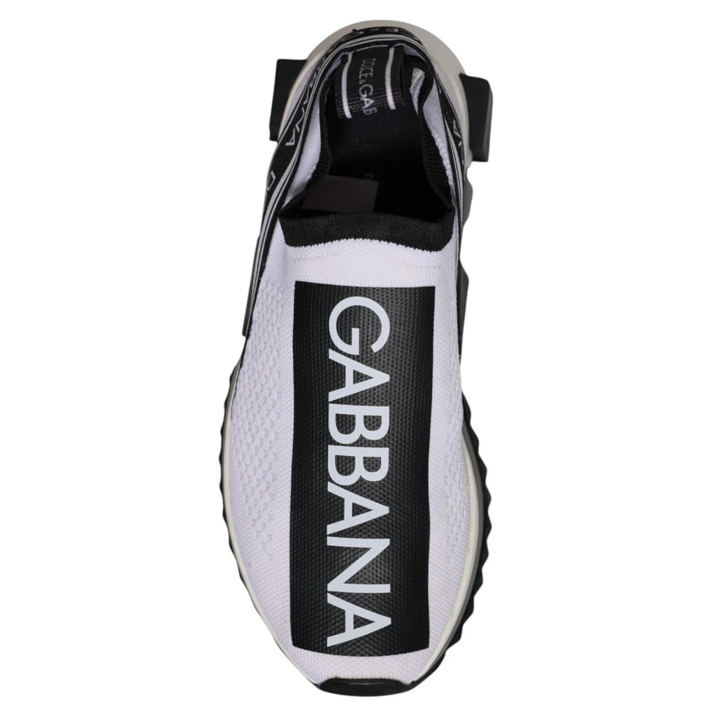 Chaussures de sport à enfiler Dolce & Gabbana Sorrento blanc noir
