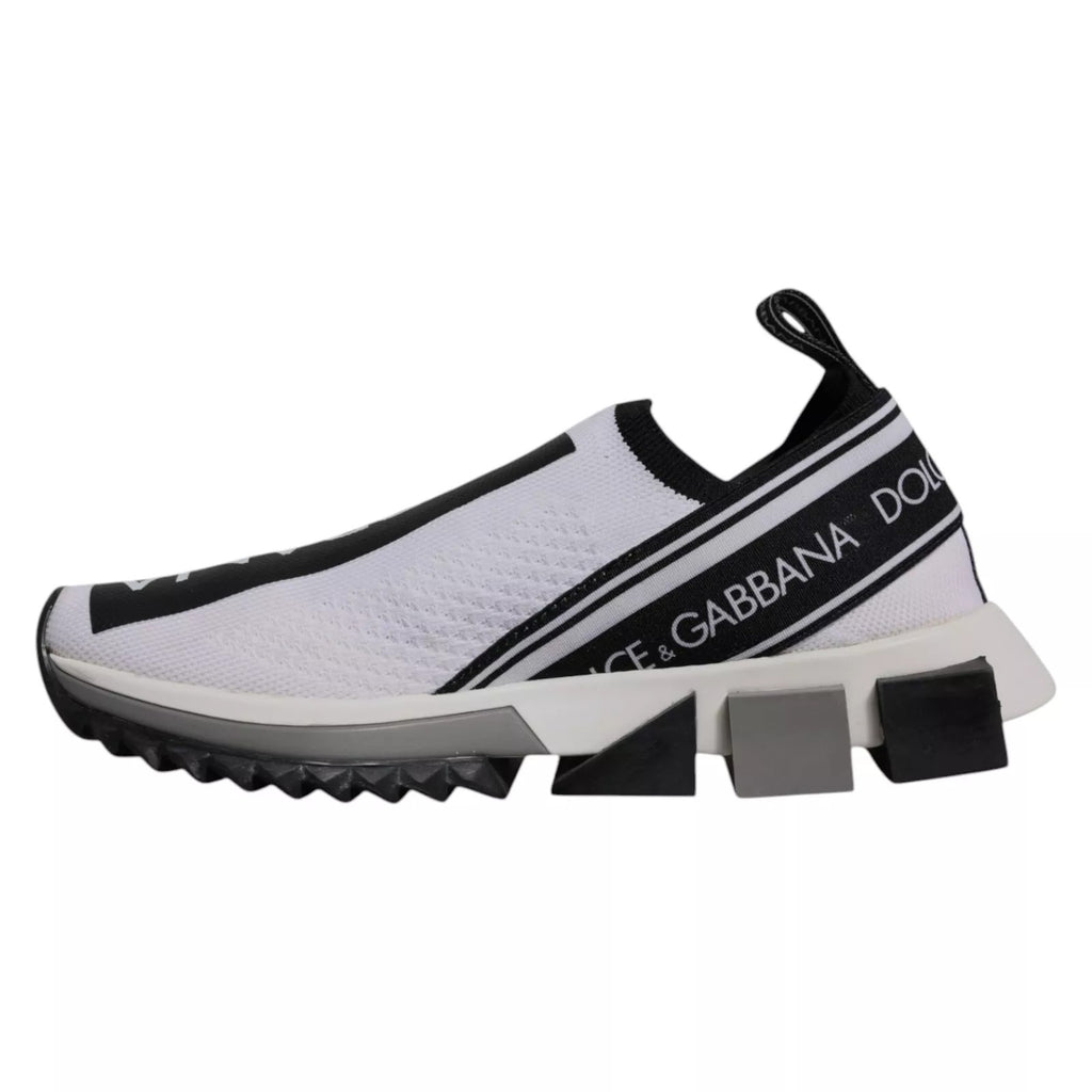 Chaussures de sport à enfiler Dolce & Gabbana Sorrento blanc noir