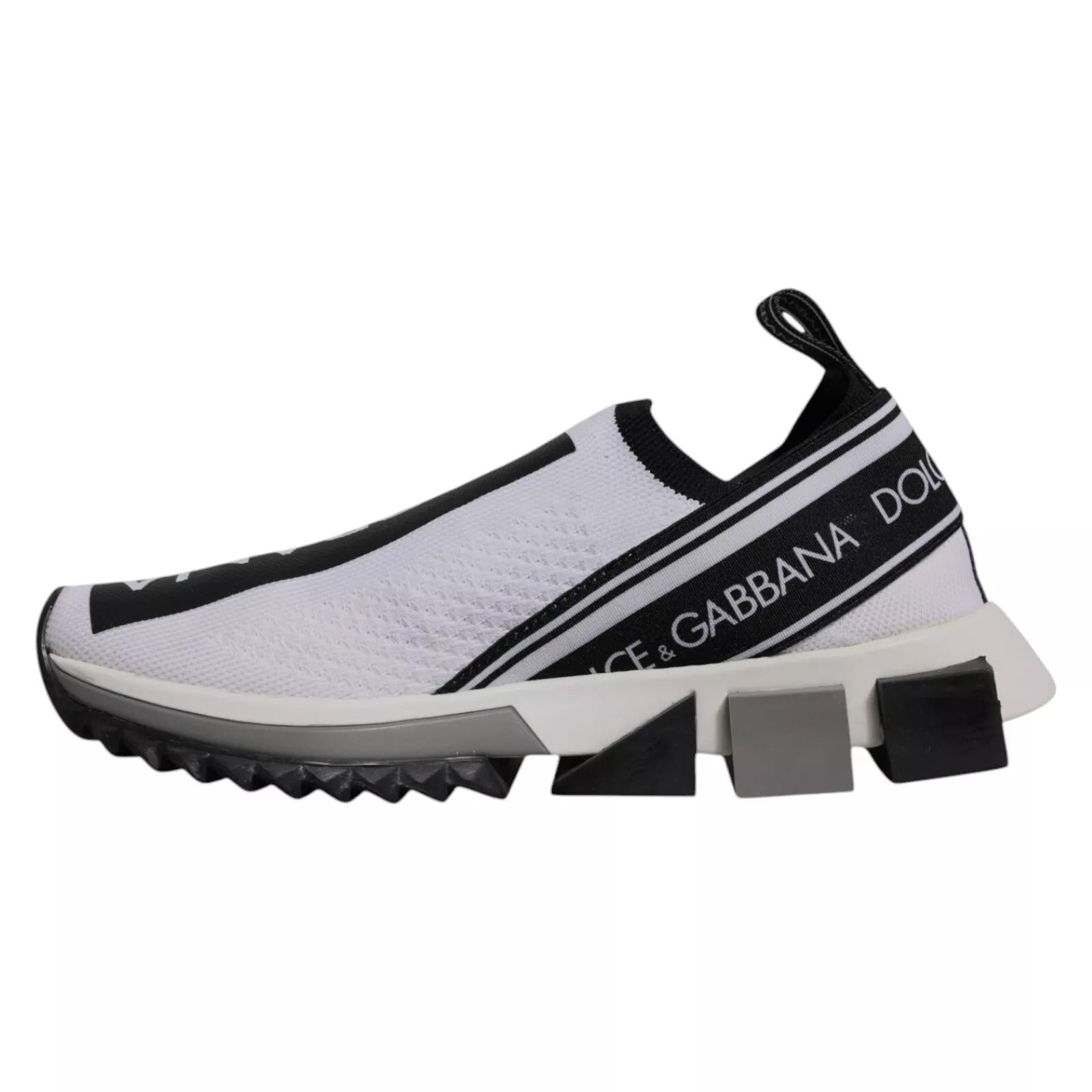 Chaussures de sport à enfiler Dolce & Gabbana Sorrento blanc noir