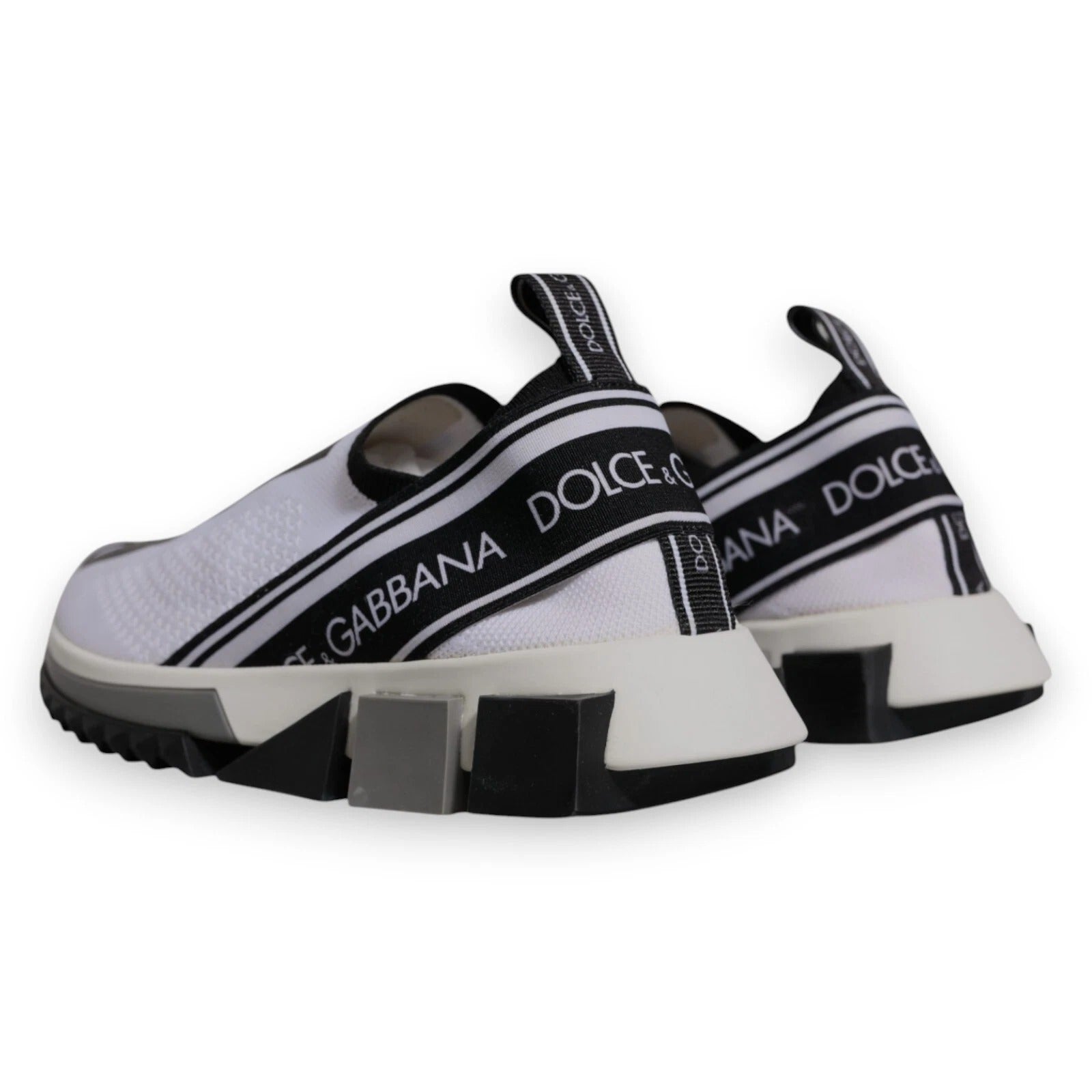 Chaussures de sport à enfiler Dolce & Gabbana Sorrento blanc noir