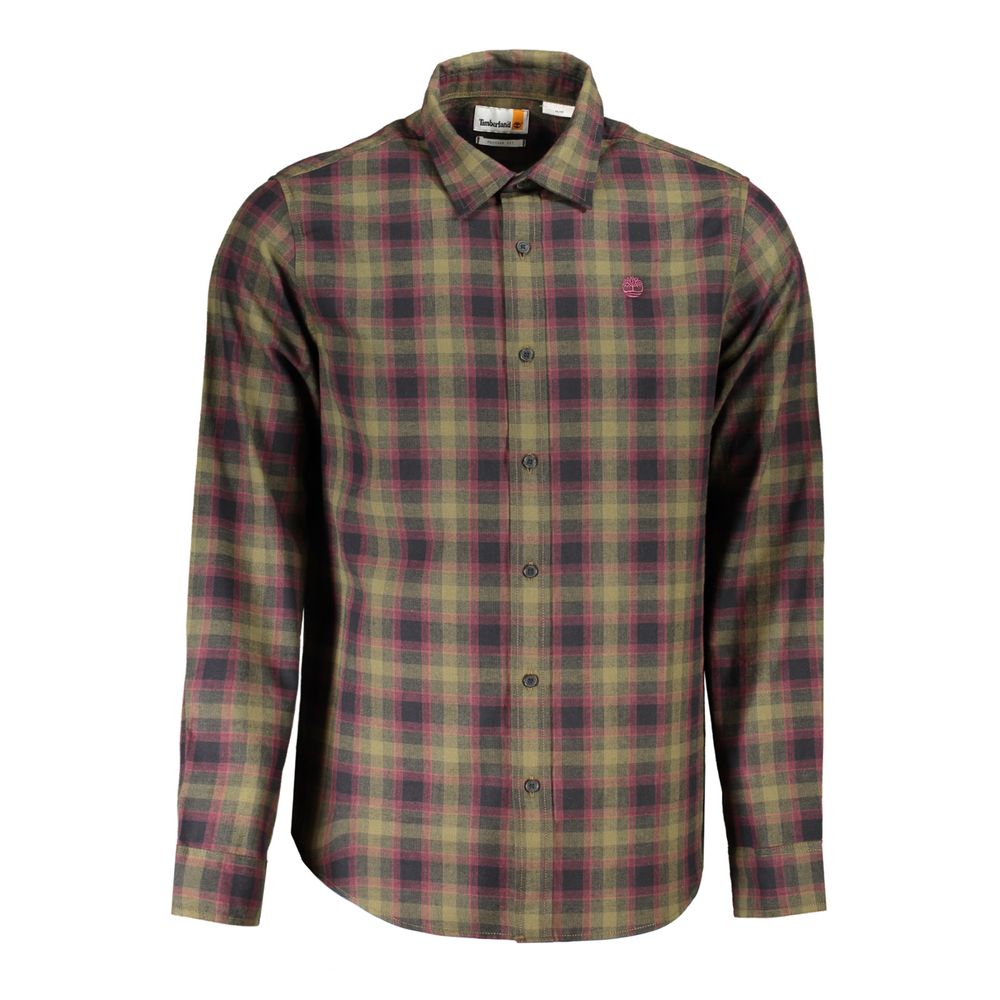 Chemise Timberland Verte en Coton pour Homme