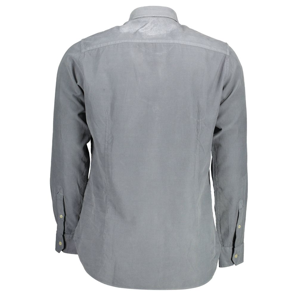 U.S. POLO ASSN. Chemise en coton bleue pour homme
