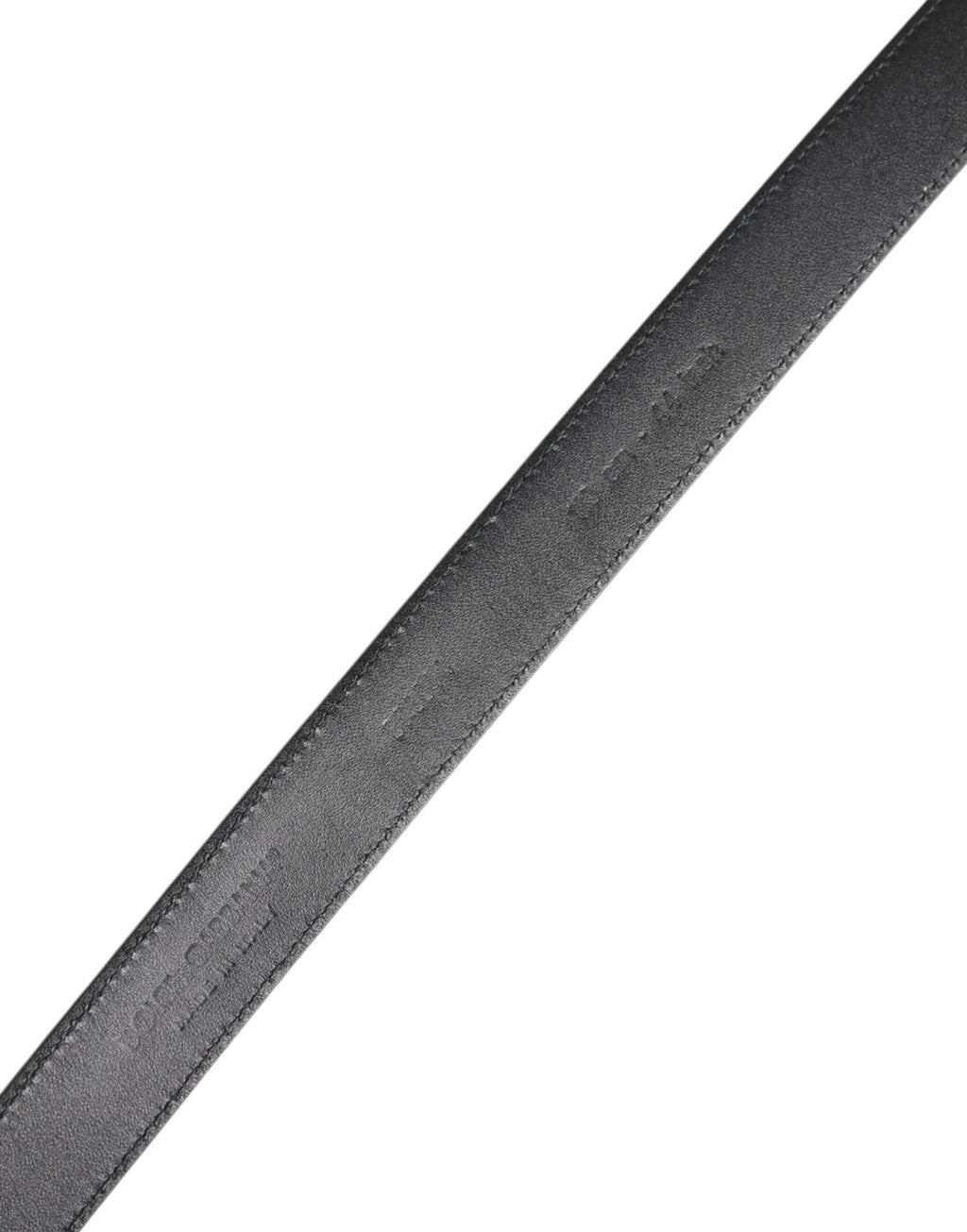 Ceinture Dolce & Gabbana en cuir de veau noir avec boucle métallique classique