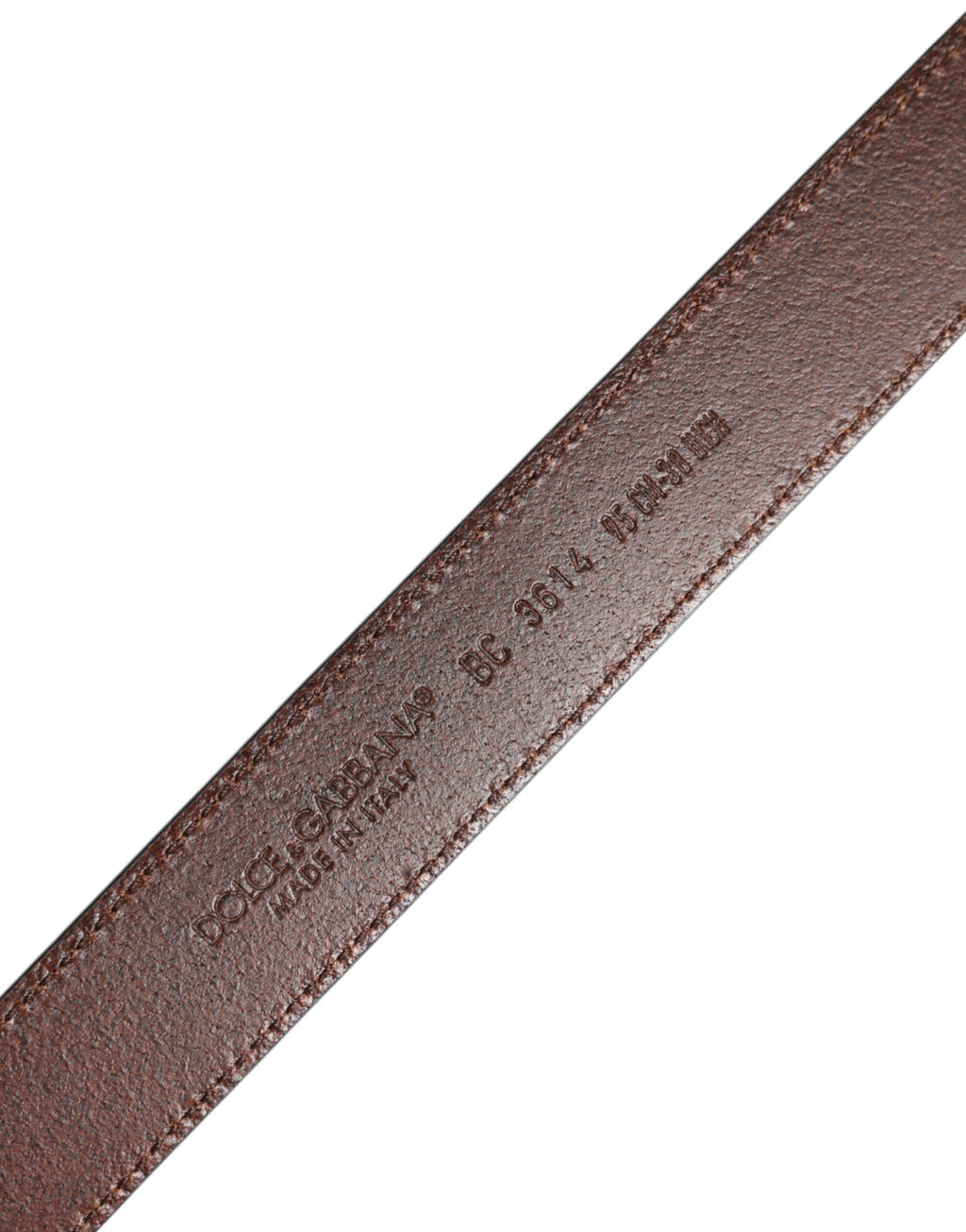 Ceinture Dolce & Gabbana verte en cuir classique à boucle ardillon métallique